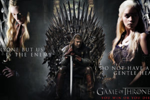 game, Of, Thrones, Daenerys, Targaryen, Blonde, Emilia, Clarke, Sean, Bean, Ned, Stark, Throne, Sword