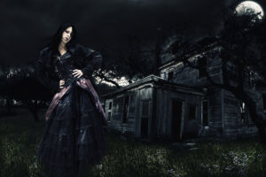 gothic, Girl, Digital, Art, Photoshop, Manipulation, Fantasy, Surreal, Wallpaper, Dark