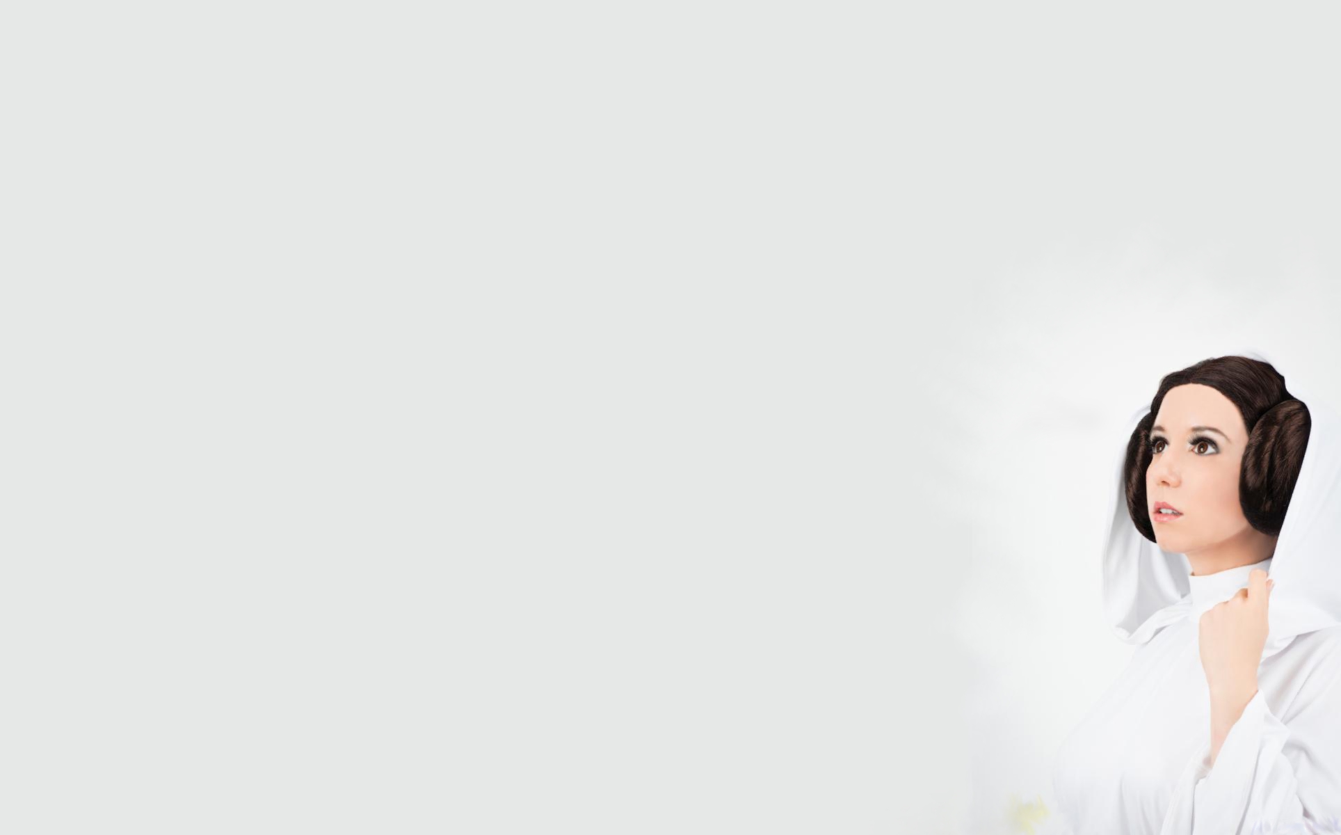 cosplay, Brunette, Princess, Leia, Gray, Grey, Star, Wars Wallpaper