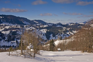 romania, Winter, Hills, Mountains, House, Trees, Landscape