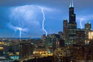 usa, Chicago, Illinois, City, Skyscrapers, Lightning, Photo, National, Geographic, Storm