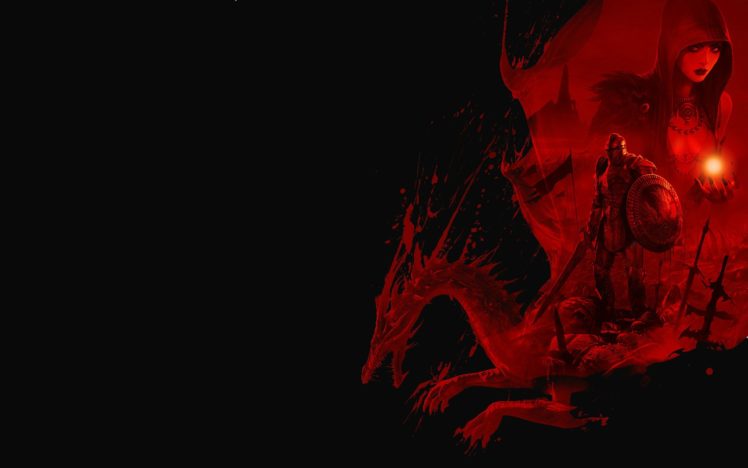 dragon, Age, Origins, Magic, Fantasy, Warrior HD Wallpaper Desktop Background