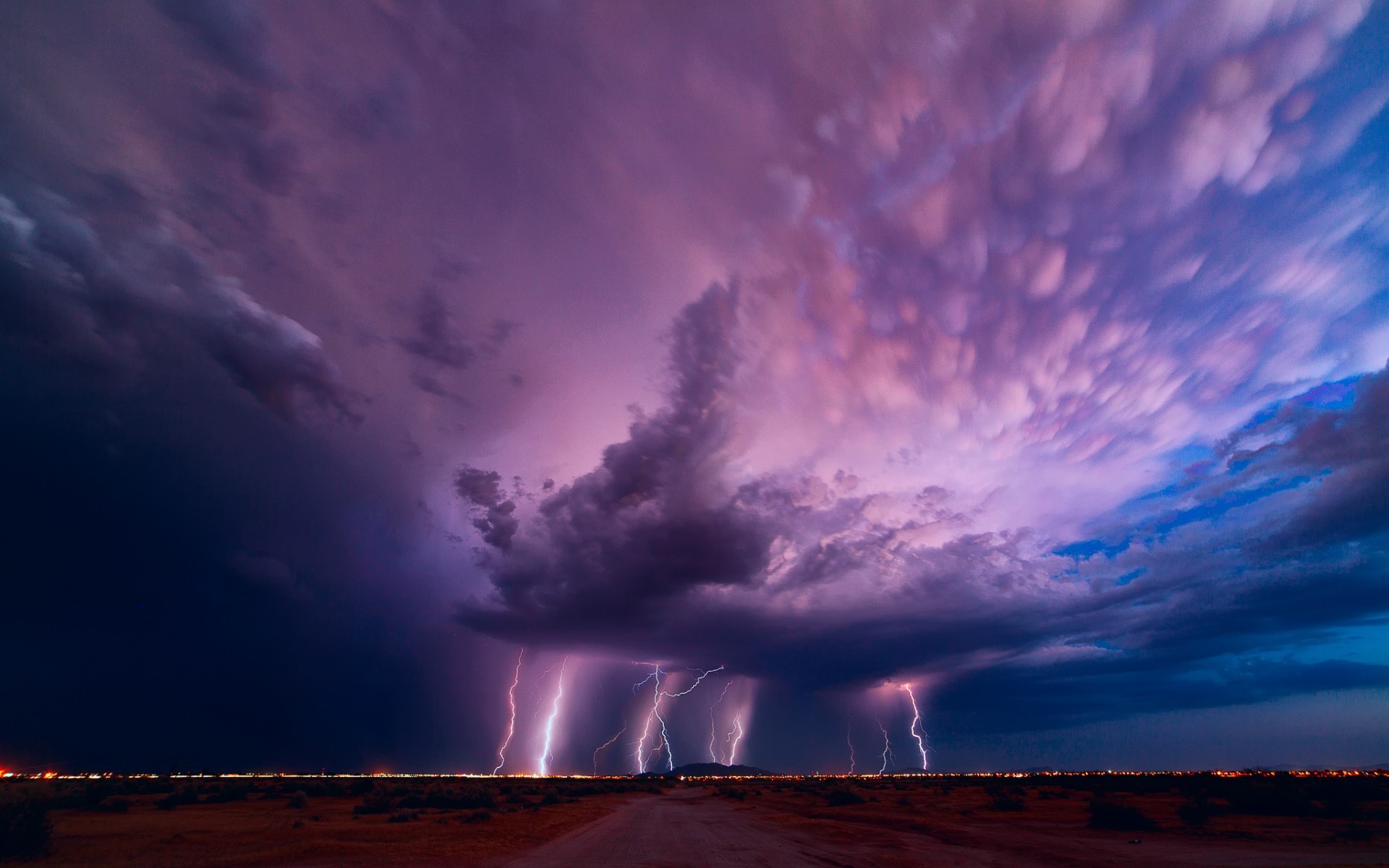 lightning, Storm Wallpaper