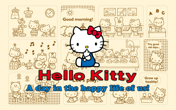 hello, Kitty HD Wallpaper Desktop Background