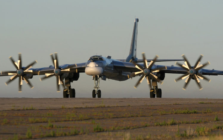 plane, Bomber, Tu 95, Russian, Military HD Wallpaper Desktop Background