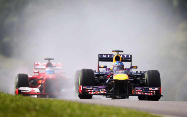 formula, One, Car, Vettel, Red, Bull, Ferrari, Malaysian, Race, Racing HD Wallpaper Desktop Background