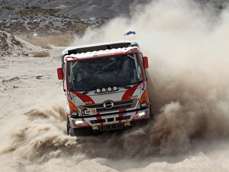 2010, Hino, 500, Dakar, Offroad, 4×4, Racing, Race, Truck HD Wallpaper Desktop Background