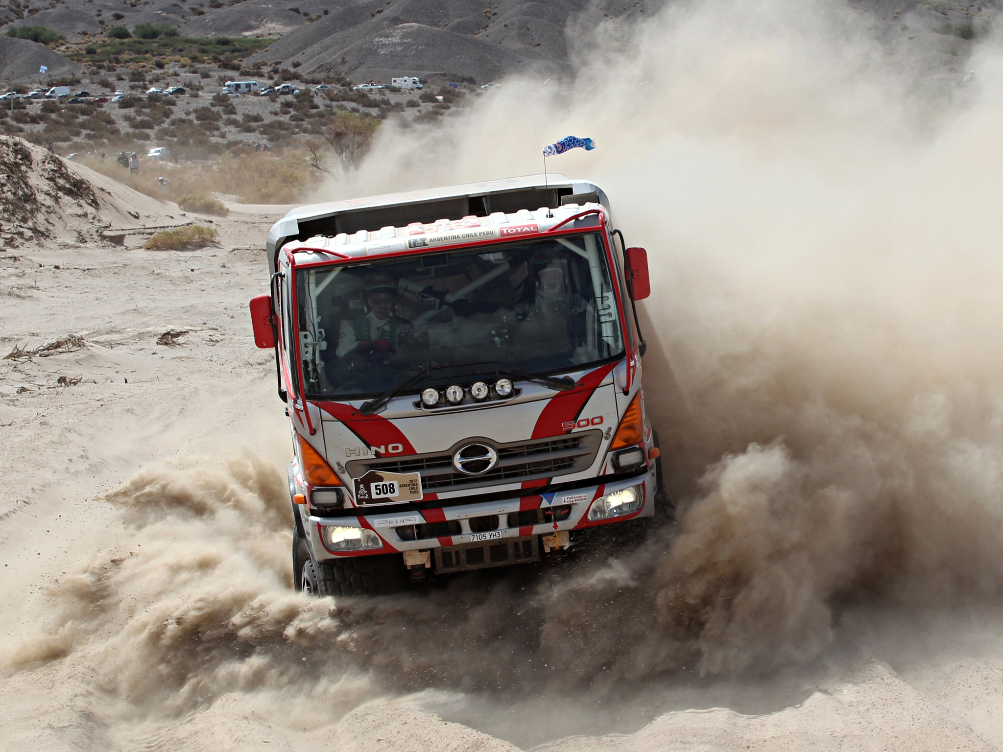 2010, Hino, 500, Dakar, Offroad, 4x4, Racing, Race, Truck Wallpaper