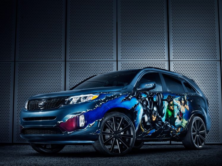 2014, Kia, Sorento, Justice, League, Concept, Superhero, Tuning, Superman, Suv HD Wallpaper Desktop Background