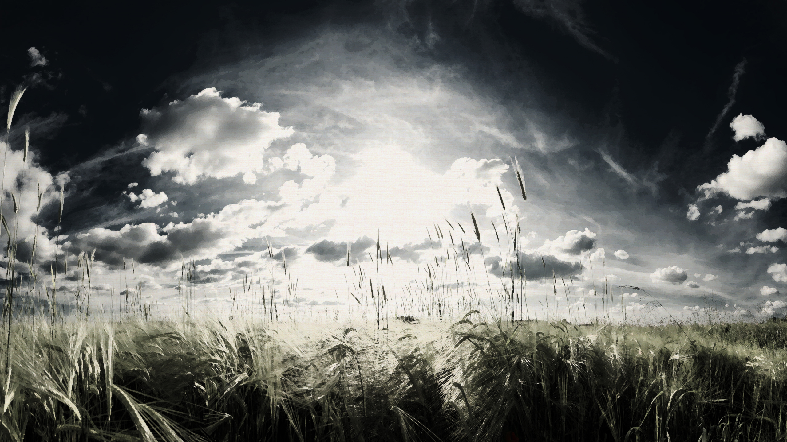 landscapes, Wheat, Artwork, Skyscapes Wallpaper