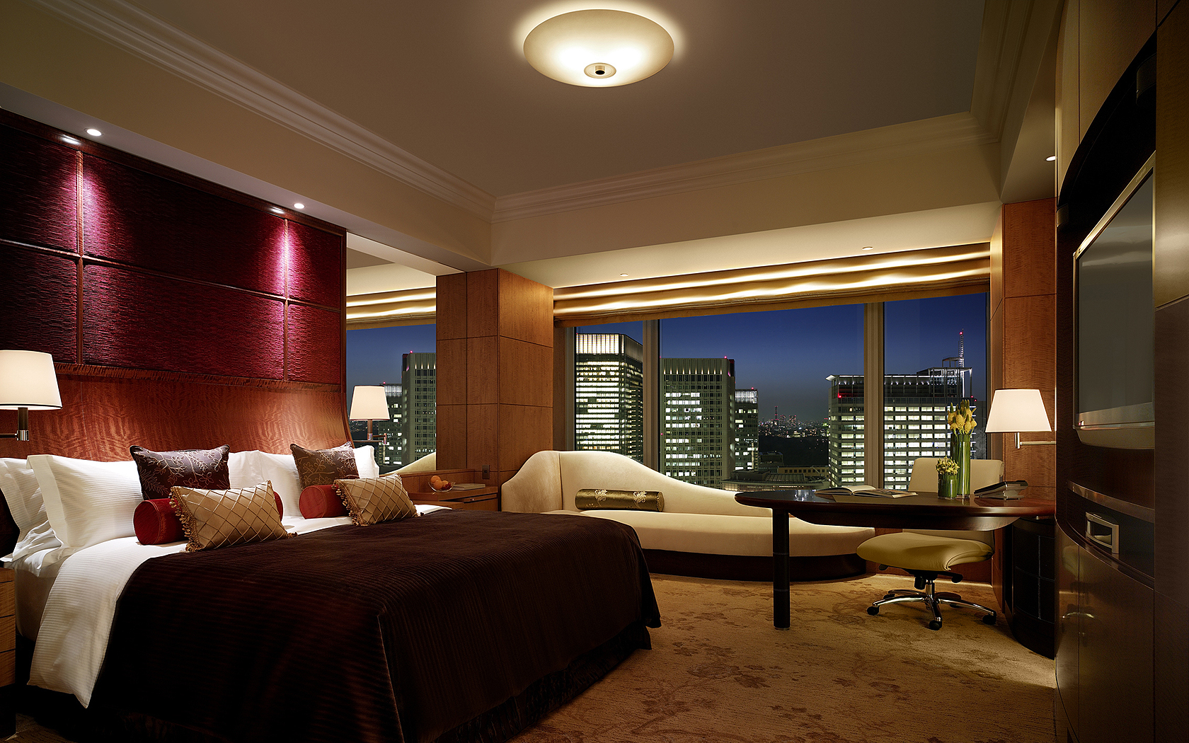 architecture, Interior, Design, Bed, Room Wallpaper