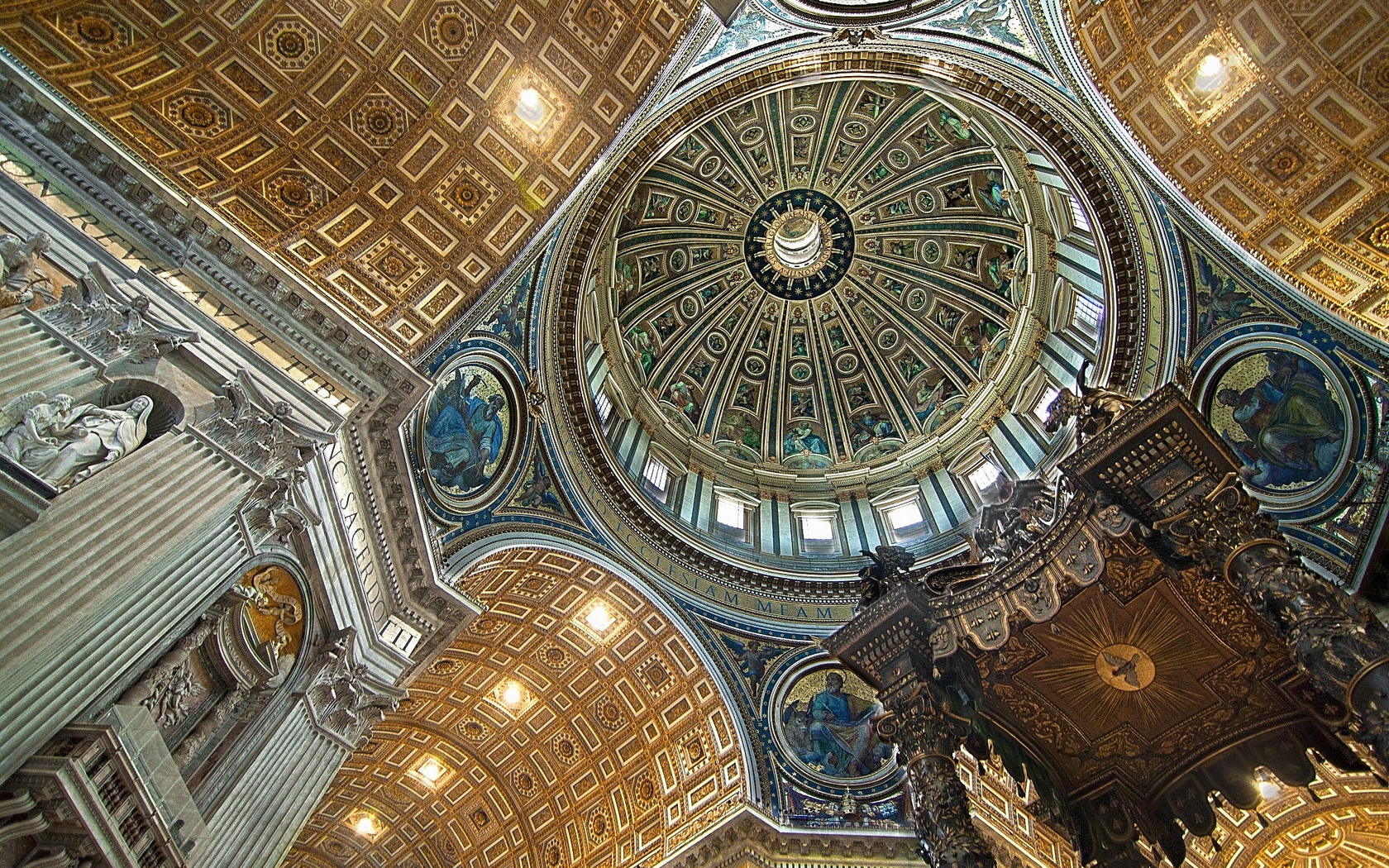 architecture, Interior, St, , Peterand039s, Basilica, Vatican, City Wallpaper