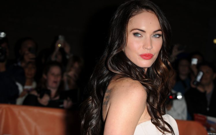 brunettes, Women, Megan, Fox, Actress, Models, Celebrity, Lipstick HD Wallpaper Desktop Background
