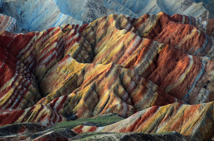 nature, Danxia, Landform, China, Precipitation, Hills HD Wallpaper Desktop Background