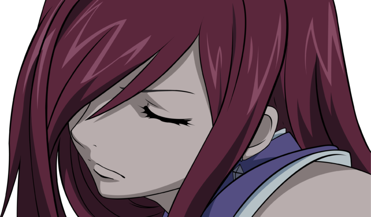 redheads, Vector, Fairy, Tail, Scarlet, Erza, Closed, Eyes, Vector, Art HD Wallpaper Desktop Background