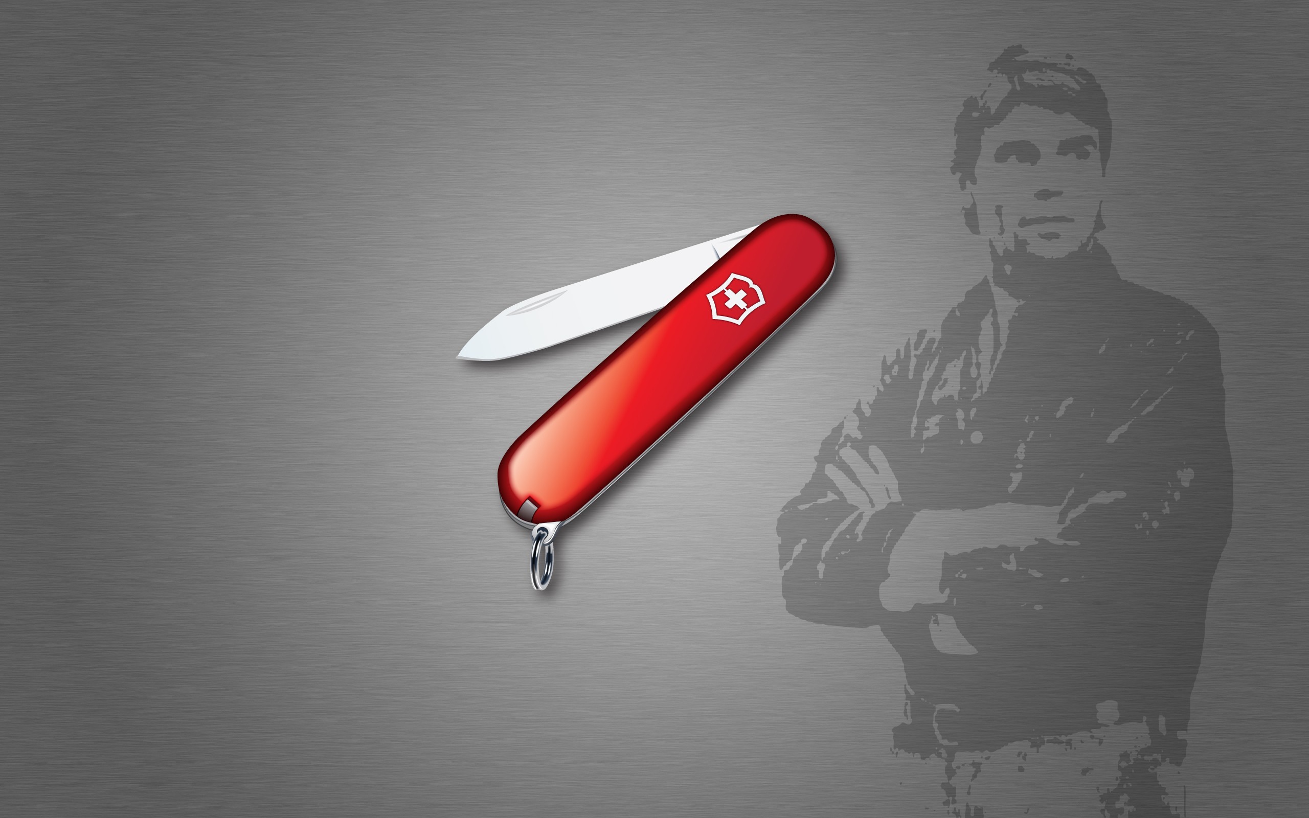 minimalistic, Silhouette, Stencil, Knives, Gradient, Swiss, Army, Tv, Series, 80and039s, Fan, Art, Macgyver Wallpaper