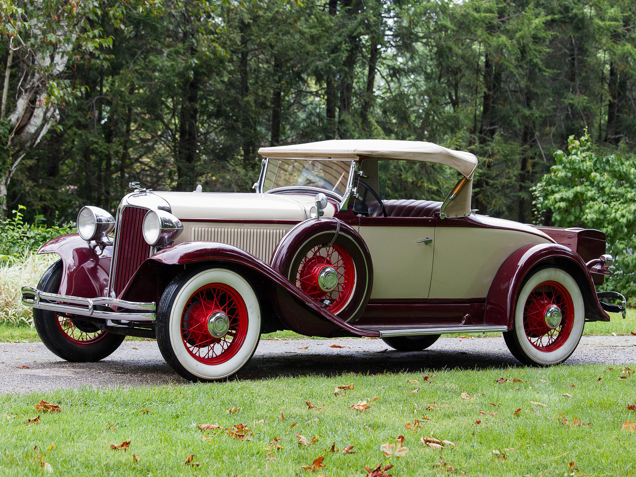 1931, Chrysler, C m, New, Six, Roadster, Retro Wallpaper