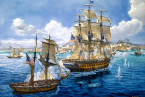 art, Battle, Sea, Painting, Ships, Navy, Guns, Military, Ship