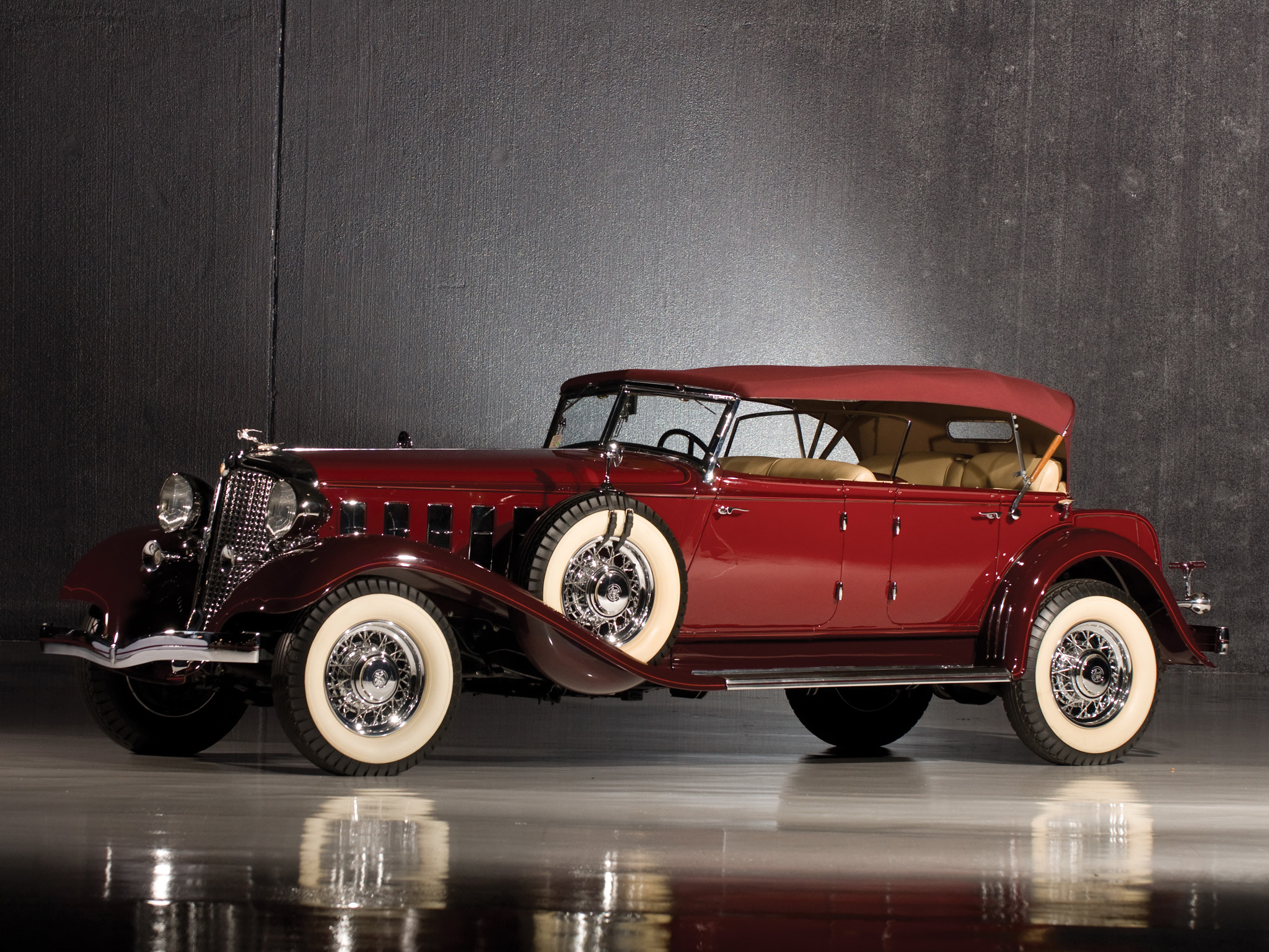 1933, Chrysler, Imperial, Dual, Windshield, Sport, Phaeton, Luxury, Retro Wallpaper