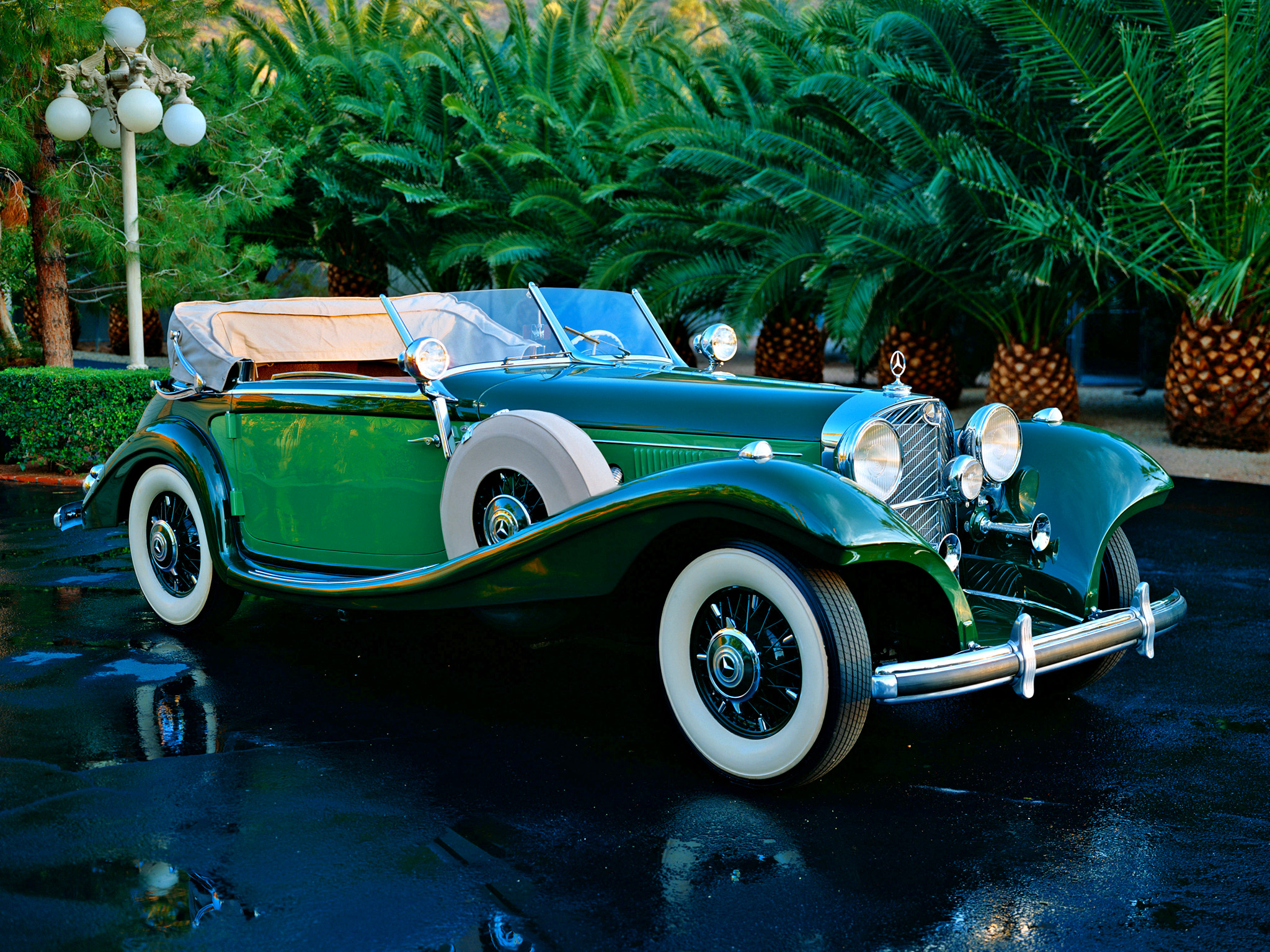 1938, Mercedes, Benz, 540k, Cabriolet, A, Retro, Luxury Wallpaper
