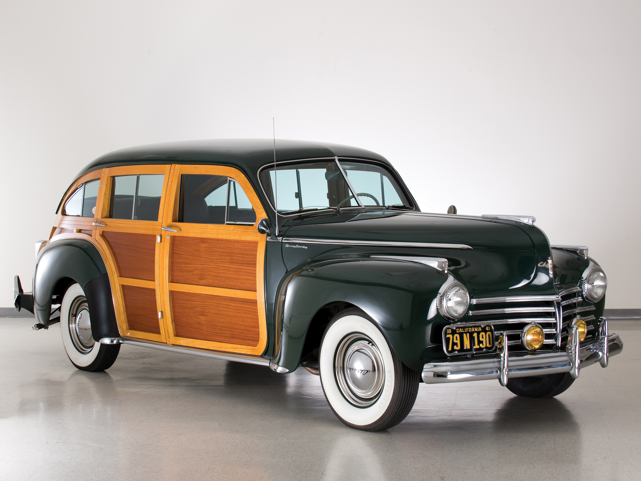 1941, Chrysler, Town, Country, Stationwagon, Retro, Fe Wallpaper