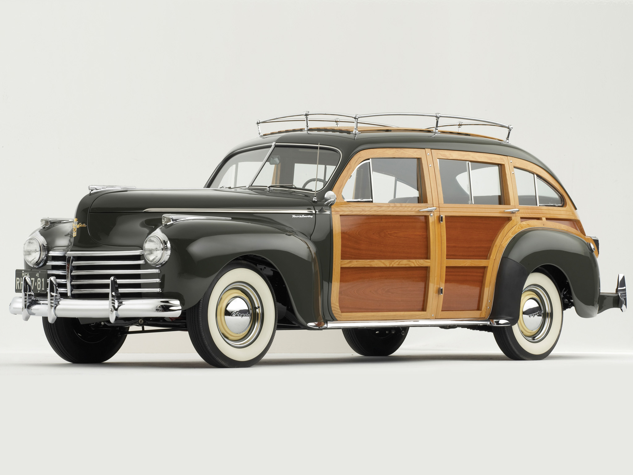 1941, Chrysler, Town, Country, Stationwagon, Retro Wallpaper