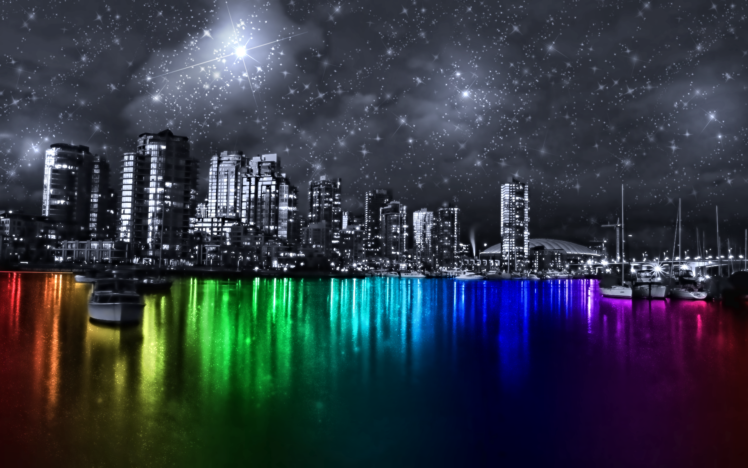 multicolor, Vancouver, Cities HD Wallpaper Desktop Background
