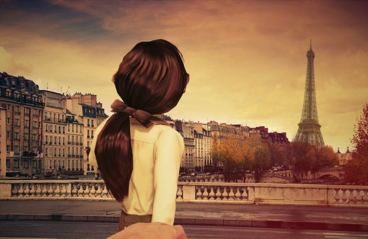 bioshock, Infinite, Game, Girl, Elizabeth, Back, Hair, Ponytail, Paris HD Wallpaper Desktop Background