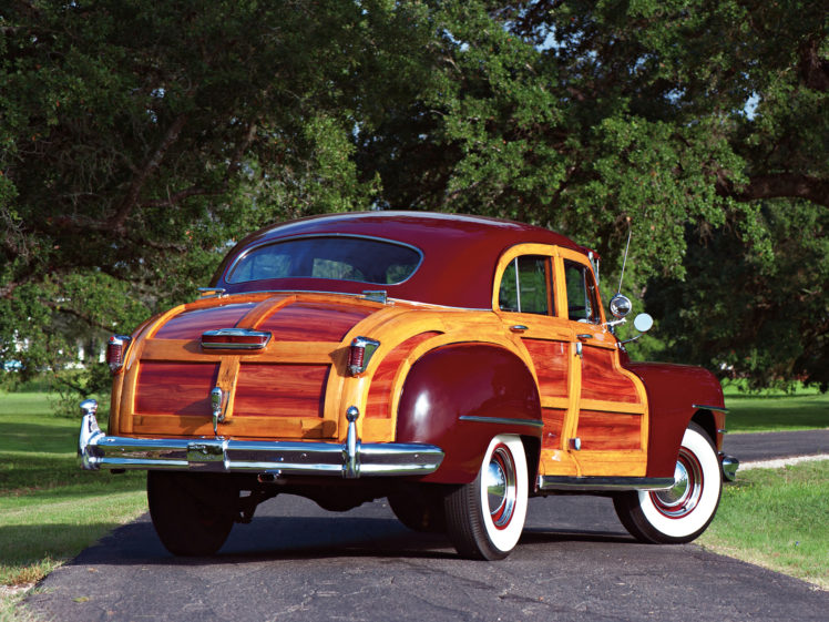 1947, Chrysler, Town, Country, Sedan, Retro HD Wallpaper Desktop Background