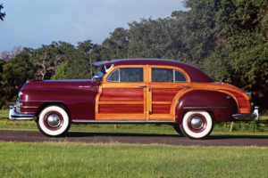 1947, Chrysler, Town, Country, Sedan, Retro