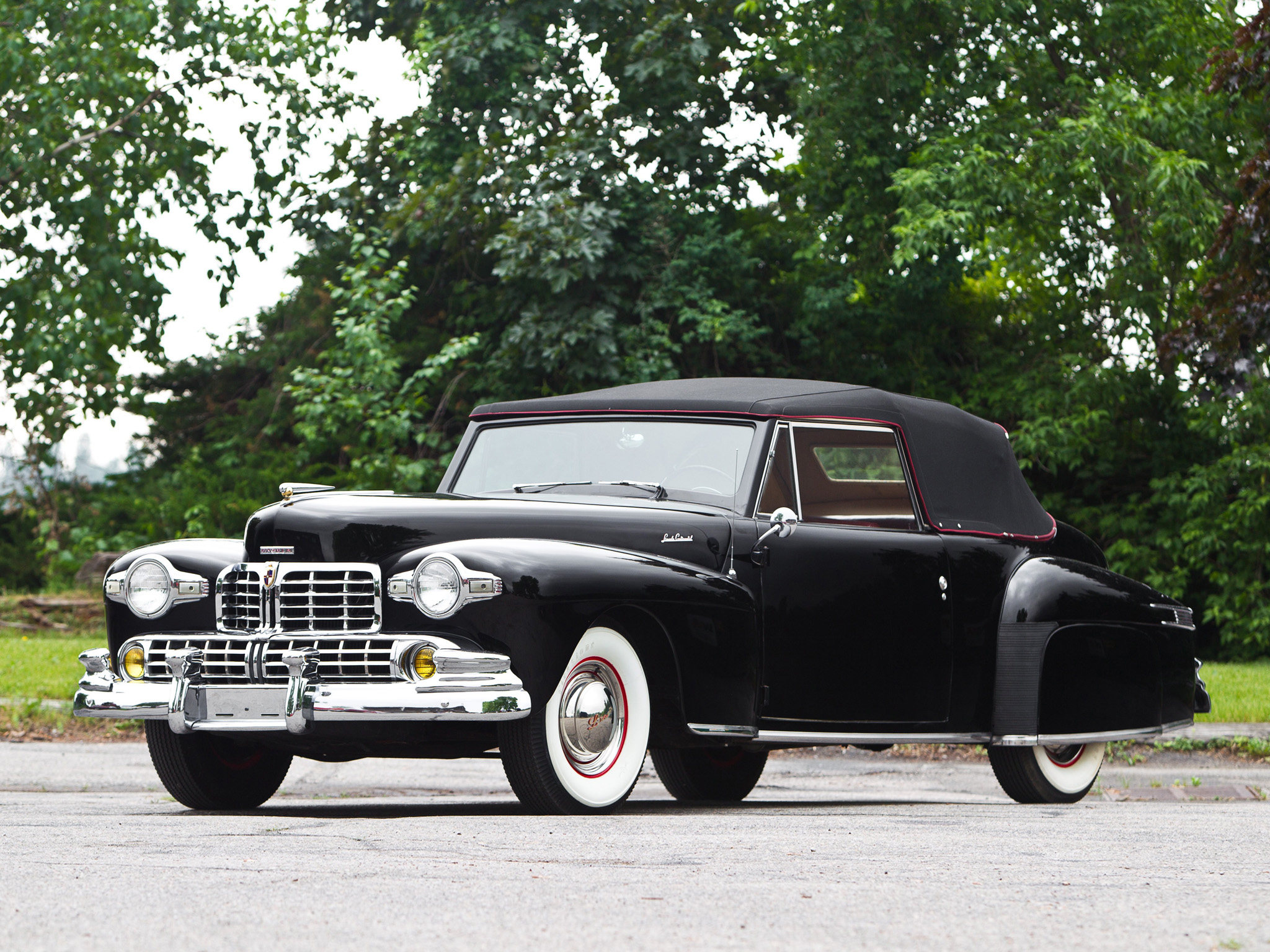 1947, Lincoln, Continental, Cabriolet, Retro, Fb Wallpaper