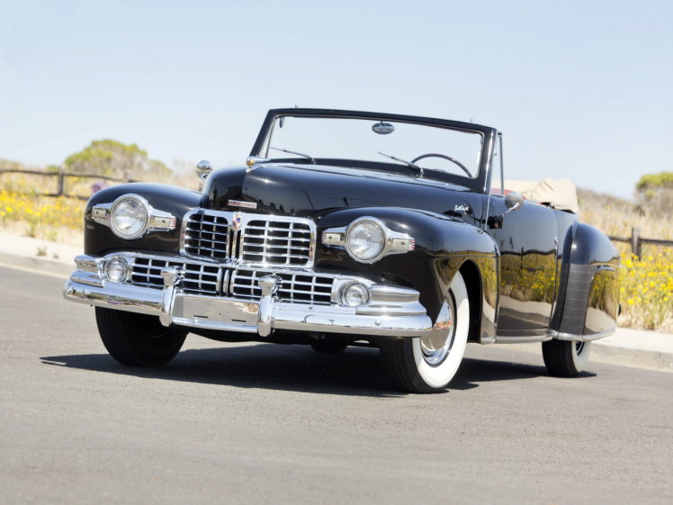 1947, Lincoln, Continental, Cabriolet, Retro, Luxury HD Wallpaper Desktop Background