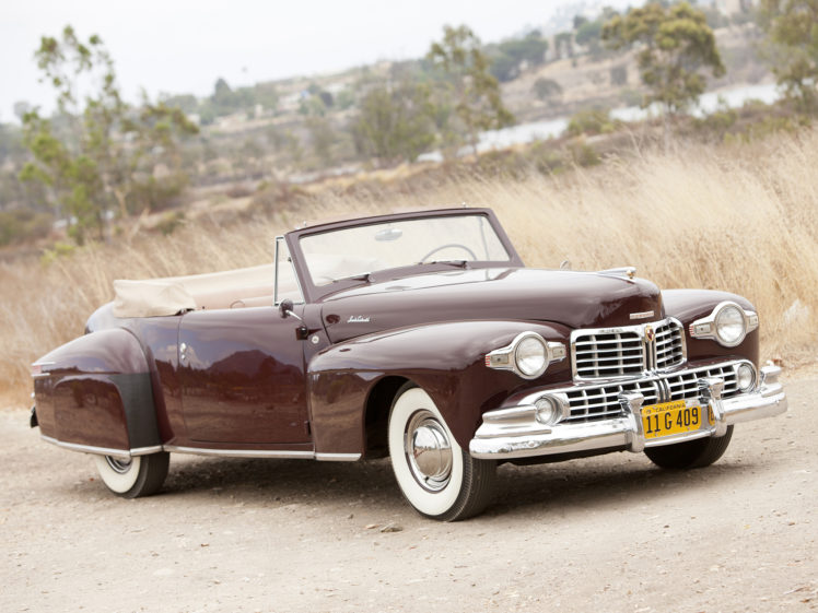 1947, Lincoln, Continental, Cabriolet, Retro HD Wallpaper Desktop Background