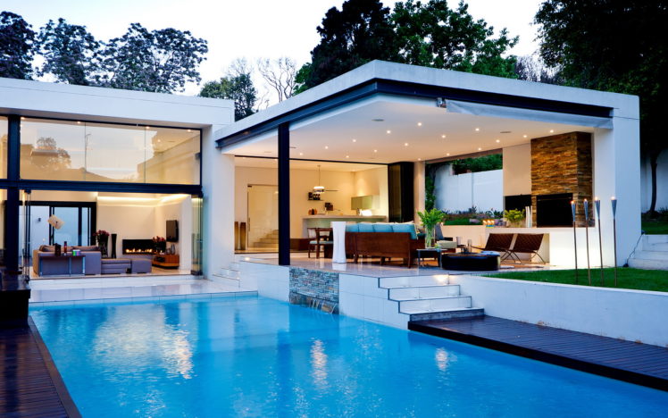 architecture, Swiming, Pool, House, Modern HD Wallpaper Desktop Background