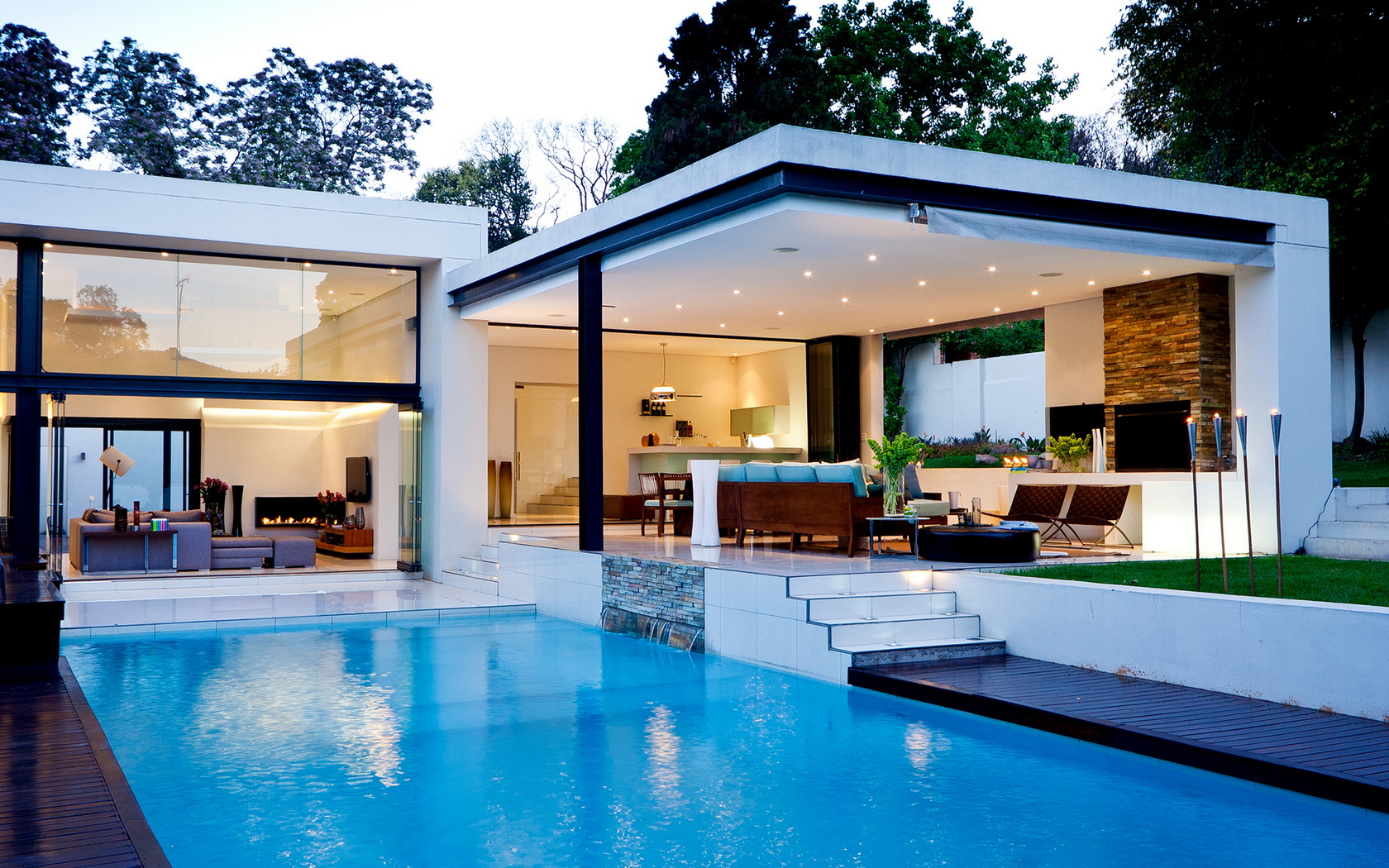 architecture, Swiming, Pool, House, Modern Wallpaper