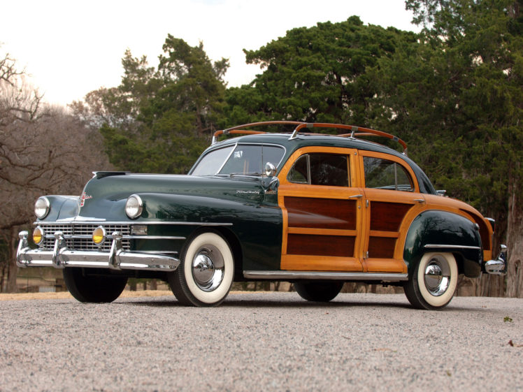 1948, Chrysler, Town, Country, Sedan, Retro, Fq HD Wallpaper Desktop Background
