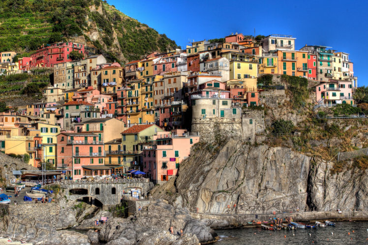 cinque, Terre, Italy, Rock, House, Building HD Wallpaper Desktop Background