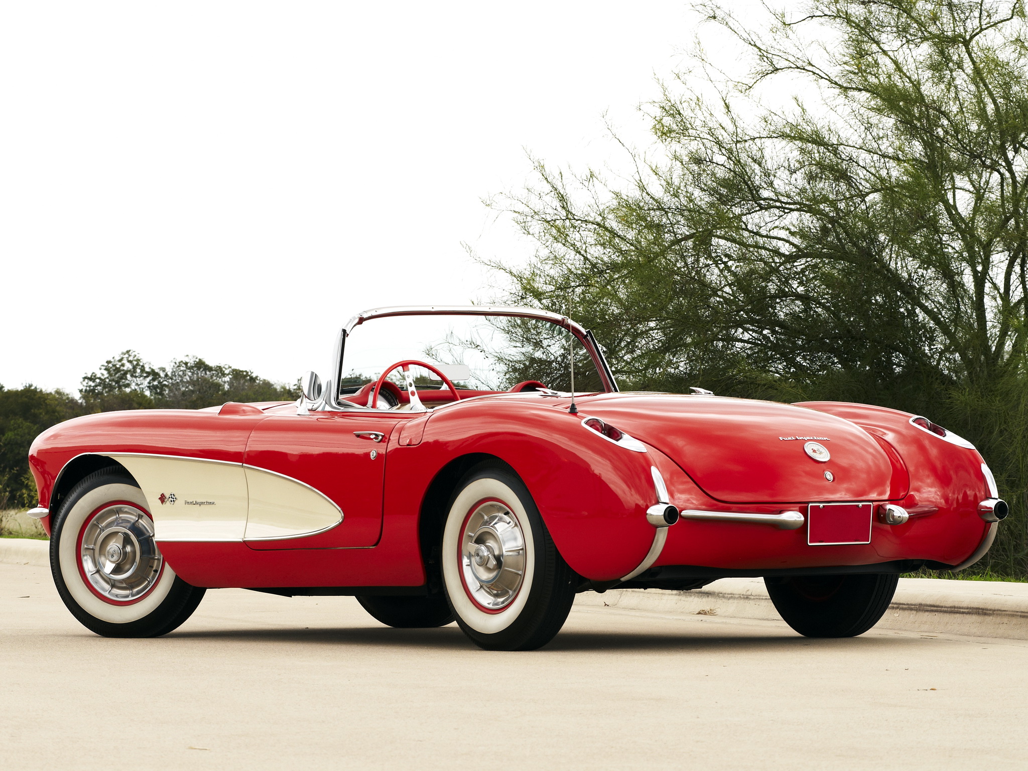 1957, Chevrolet, Corvette, C 1, Fuel, Injection, Retro, Muscle, Supercar, Supercars Wallpaper
