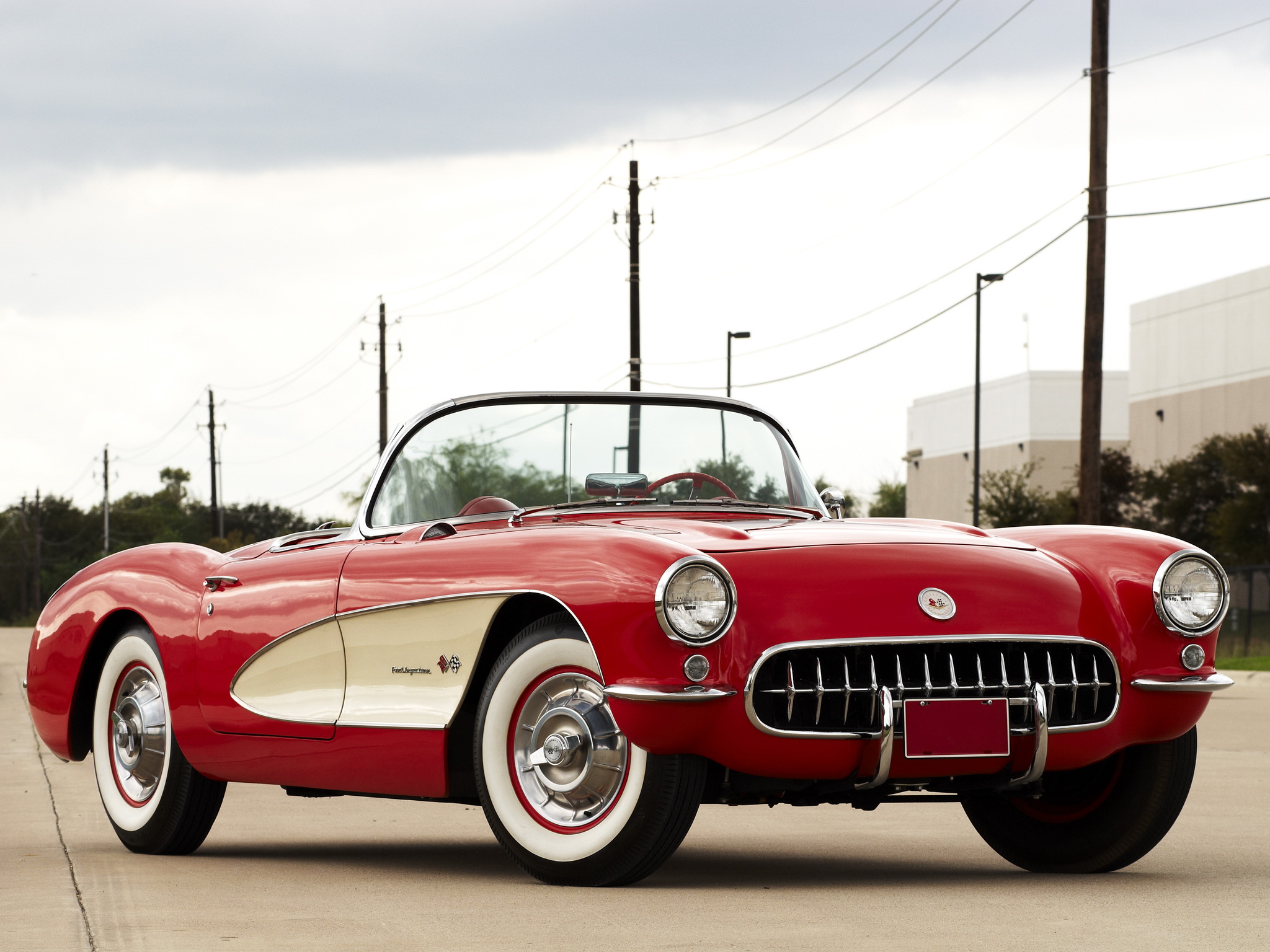 1957, Chevrolet, Corvette, C 1, Fuel, Injection, Retro, Muscle ...