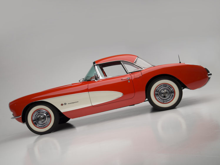 1957, Chevrolet, Corvette, C 1, Fuel, Injection, Retro, Muscle, Supercar, Supercars HD Wallpaper Desktop Background