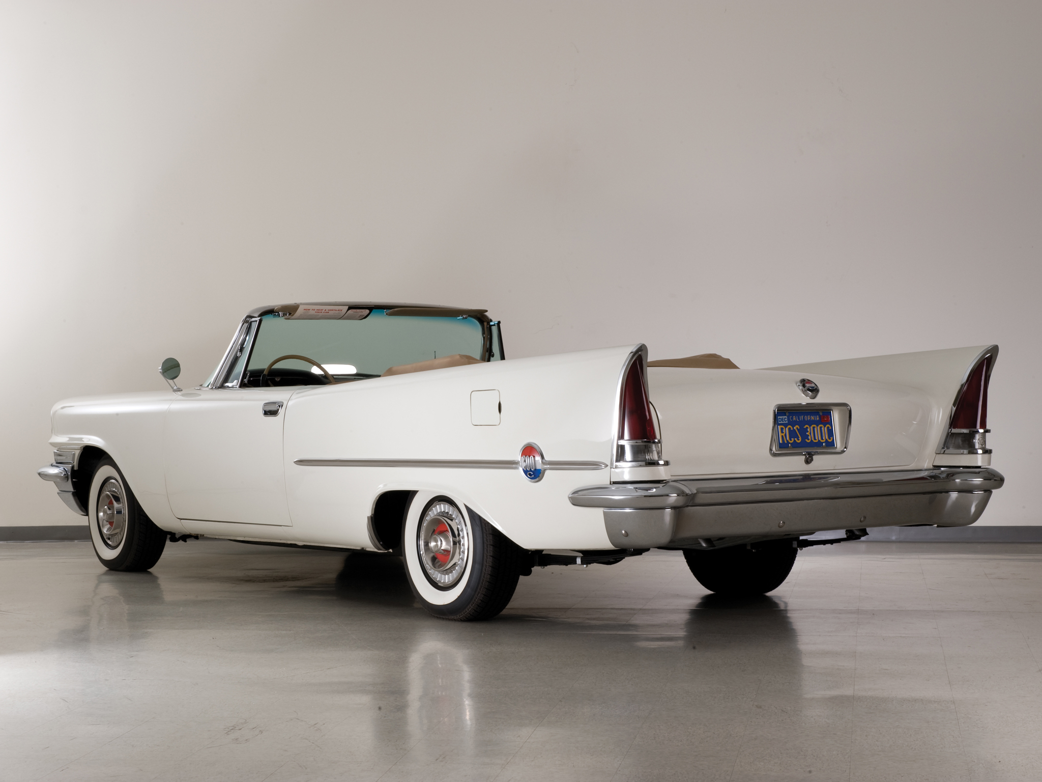 1957, Chrysler, 300c, Convertible, Luxury, Retro Wallpaper