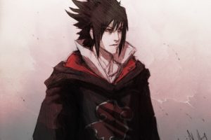 uchiha, Sasuke, Sketches, Naruto, Shippuden, Akatsuki