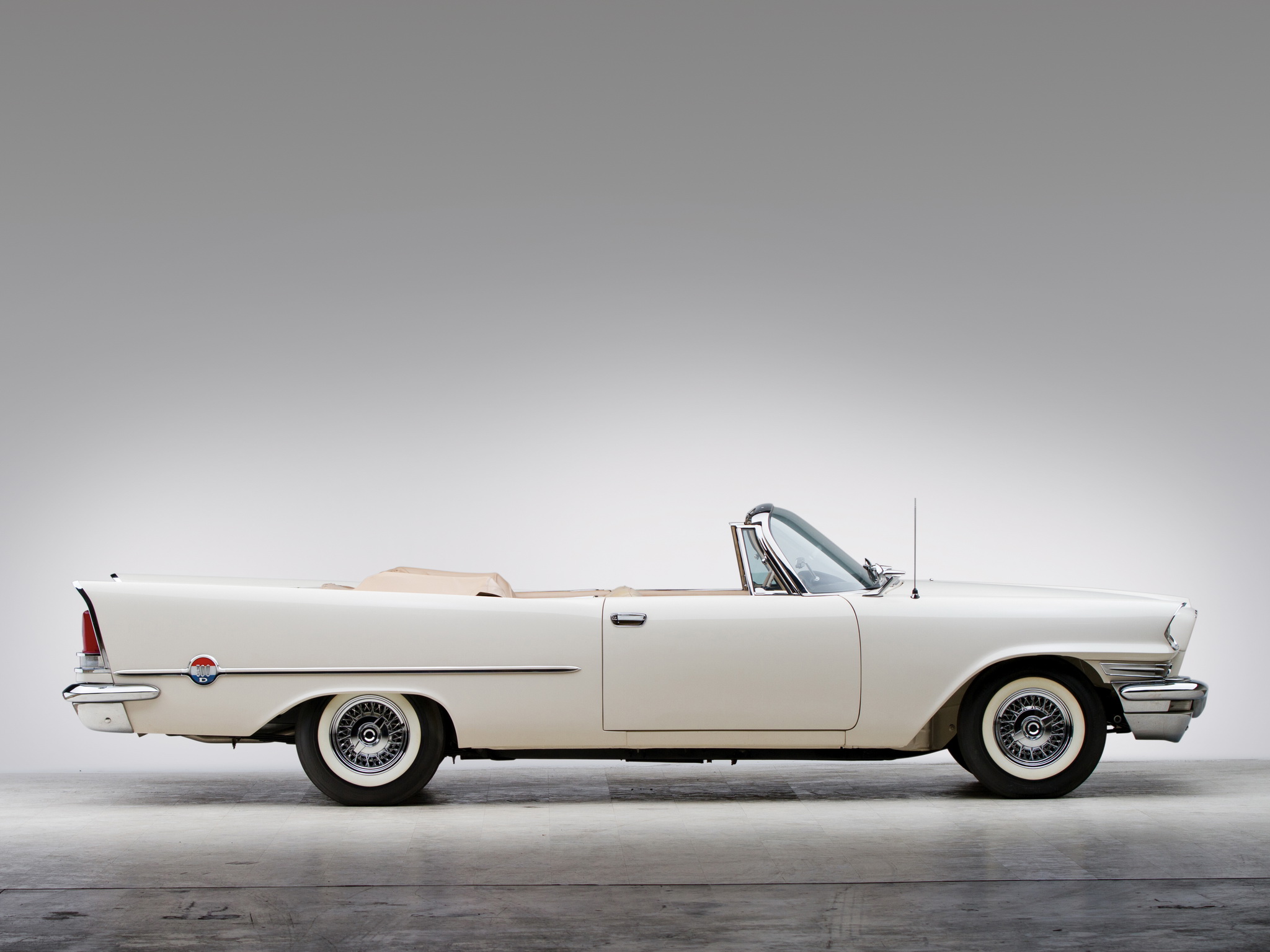 1958, Chrysler, 300d, Convertible, Luxury, Retro Wallpaper