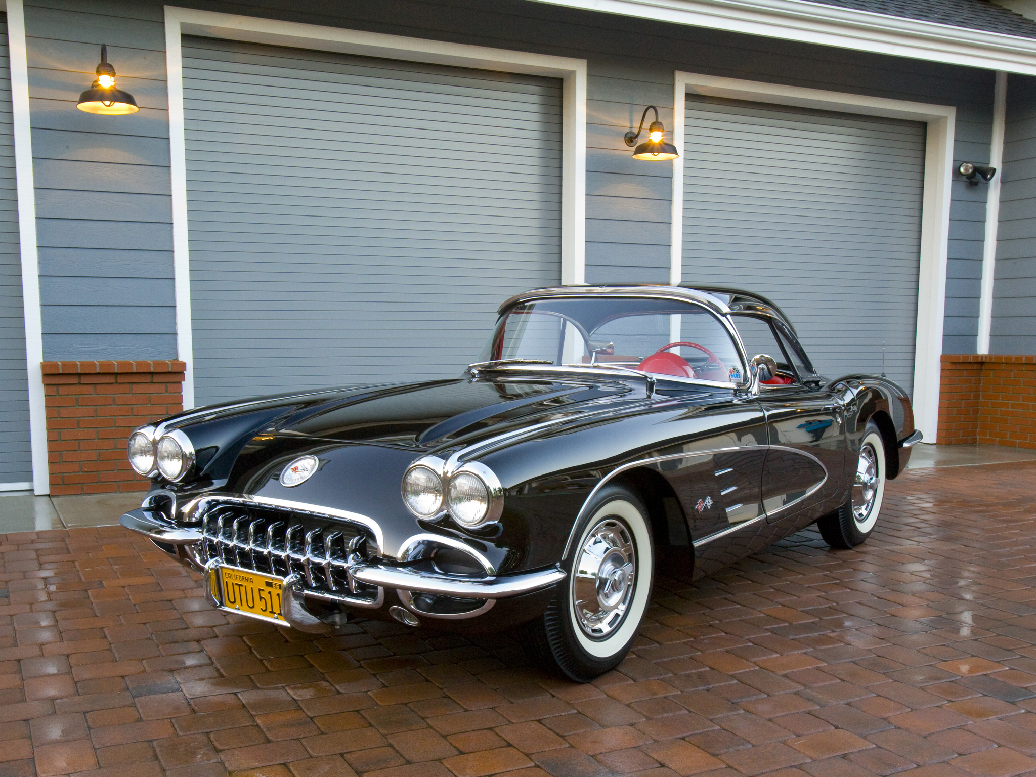 1960, Chevrolet, Corvette, C 1, Retro, Supercar, Supercars, Muscle Wallpaper