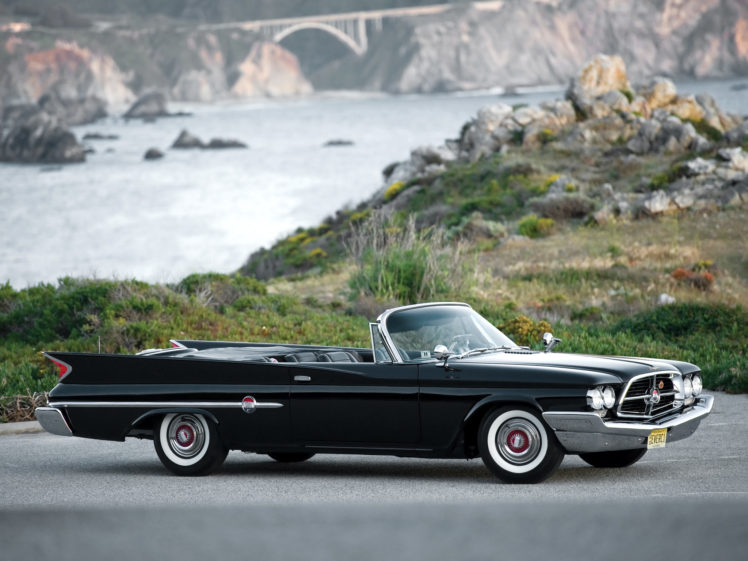 1960, Chrysler, 300f, Convertible, Retro HD Wallpaper Desktop Background