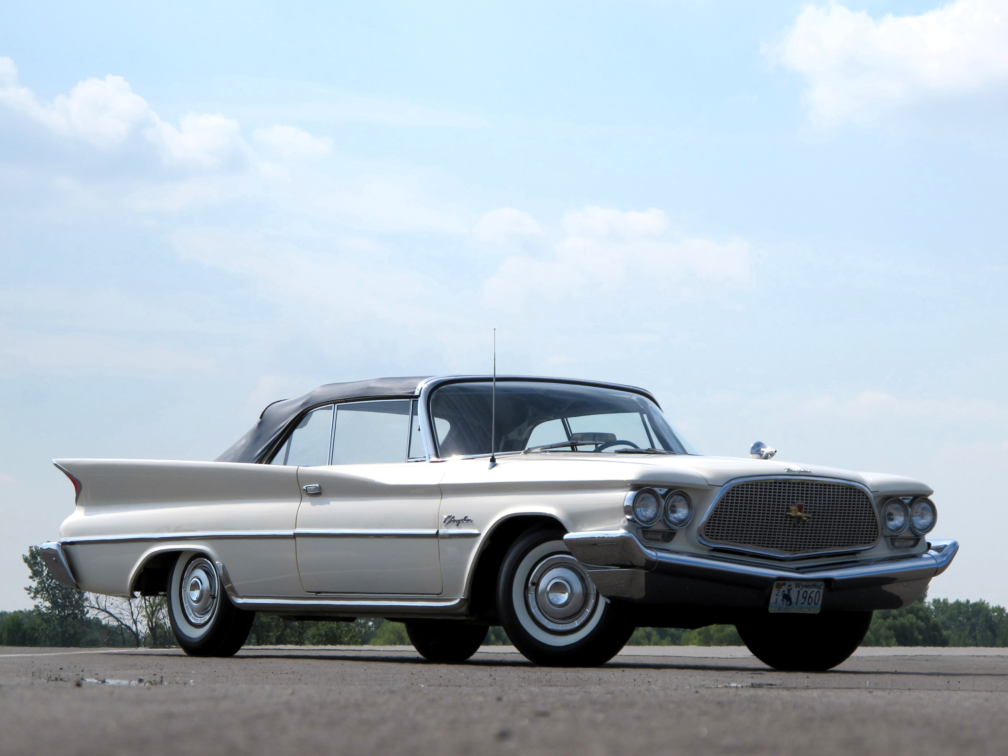 1960, Chrysler, Windsor, Convertible, Luxury, Classic Wallpaper