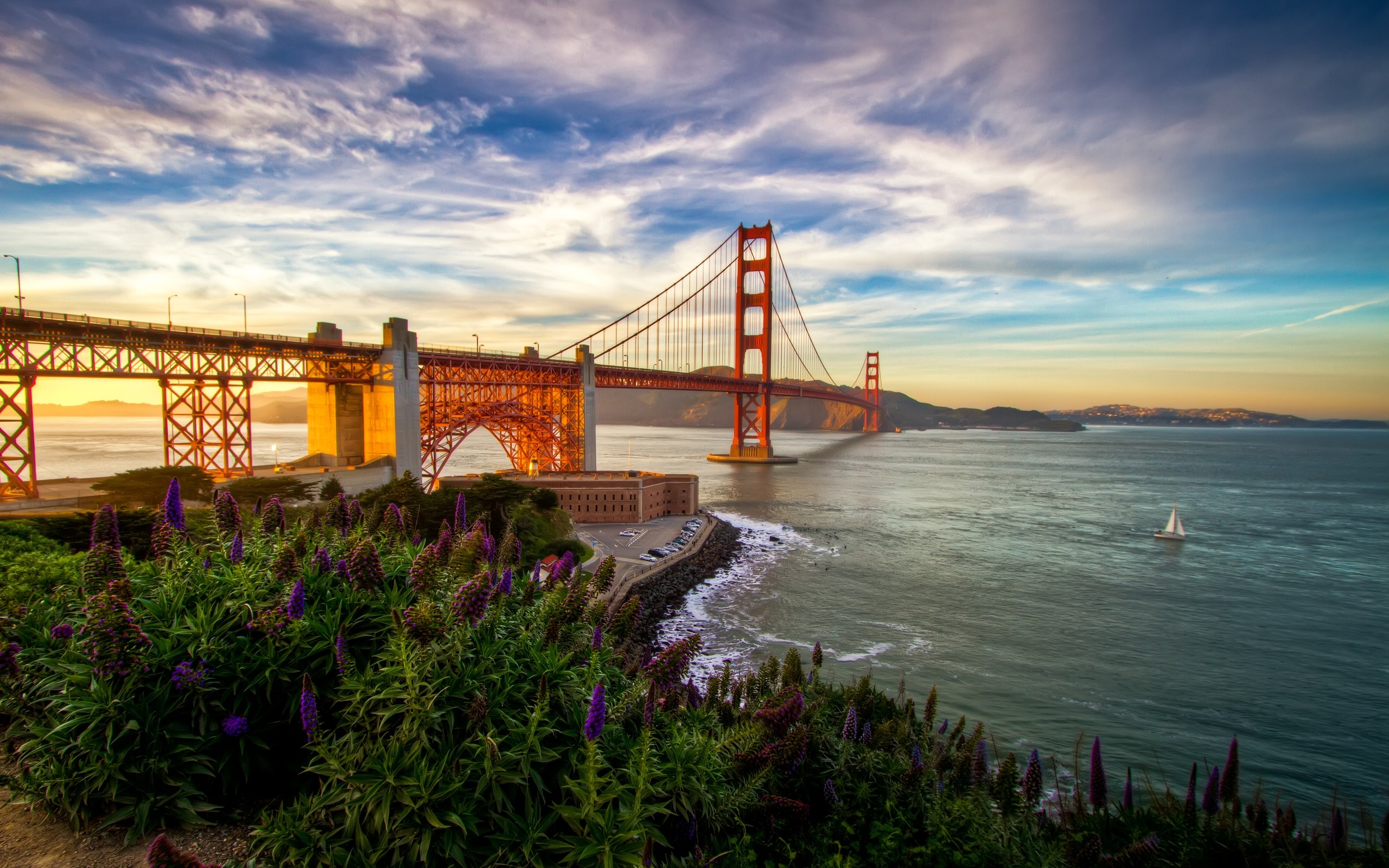 landscapes, Bridges, Golden, Gate, Bridge Wallpaper