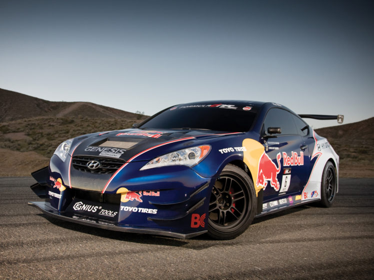 2009, Rmr, Red, Bull, Hyundai, Genesis, Coupe, Drift, Tuning, Race, Racing HD Wallpaper Desktop Background