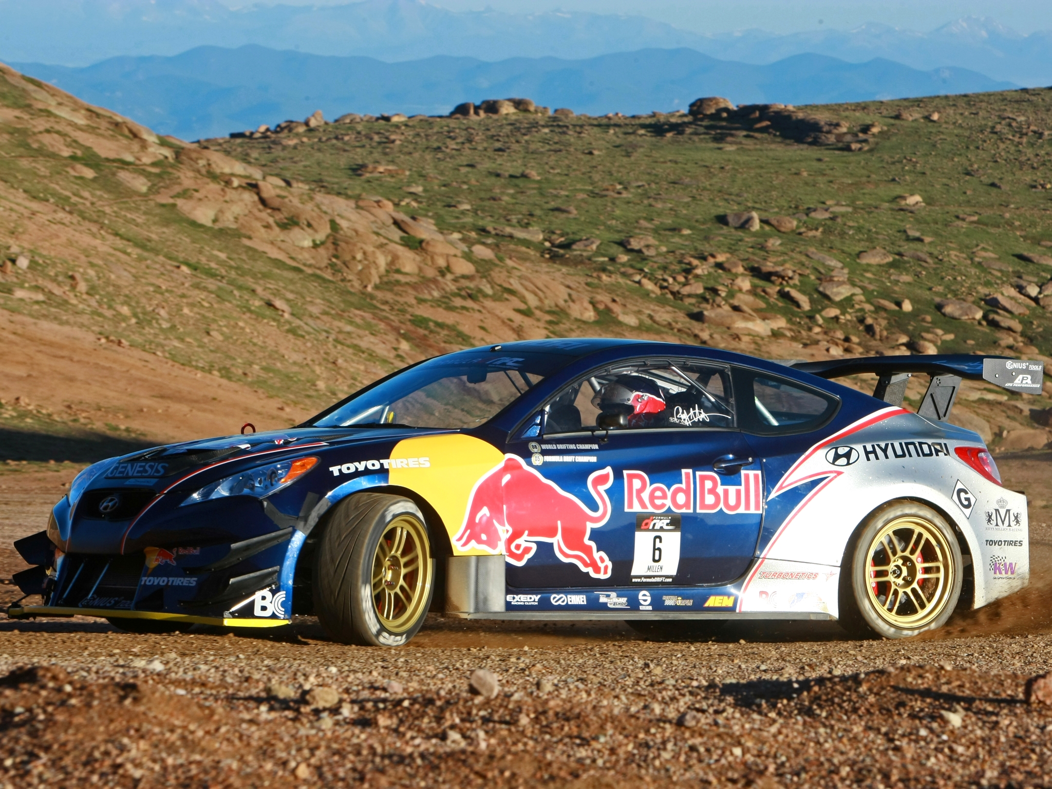 2009, Rmr, Red, Bull, Hyundai, Genesis, Coupe, Drift, Tuning, Race, Racing Wallpaper
