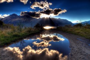 mountains, Clouds, Landscapes, Nature, Hdr, Photography, Reflections